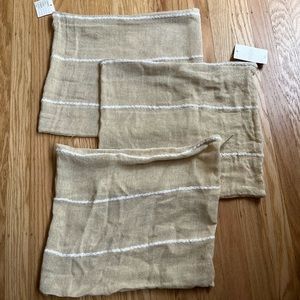 3 Anthropologie pillow cases
